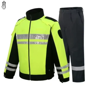 Custom Warm and Windproof Engineering Hi Vis Safety High Visibility Reflective Safety Jackets Softshell with Pocket
