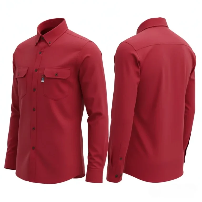 Custom-Waterproof-Flame-Retardant-Cotton-Work-Shirt-for-Men-Long-Sleeve-High-Temperature-Resistant-Anti-Static-Fire-Resistant