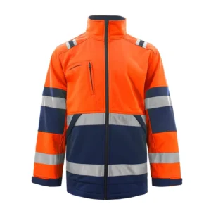Custom Waterproof Fleece Industrial Work Clothes Reflective Rain Traffic Security Safety Worker Clothing Hi Vis Workwear Jacket