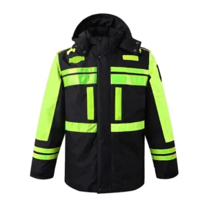 Custom Waterproof Industrial Construction Hi Vis Work Wear Winter Heavy Worker Reflective Safety Workwear High Visibility Jacket