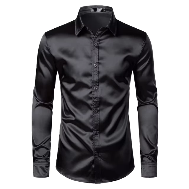 Custom-White-Solid-Silk-Satin-Tuxedo-Shirt-Mens-Fitted-Wedding-Party-Dress-Shirt