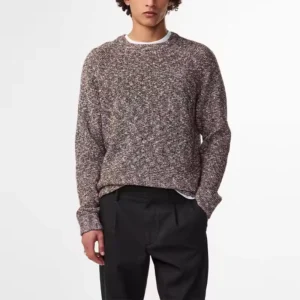 Custom Winter Causal Manufacturers’ Cotton Men’s Sweater for Boys Hombre Sweater Color Yarn Fine Rib Knit Crew Neck Sweater