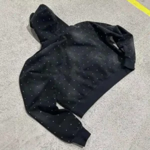 Custom Winter Cotton Acid Wash Embroidery ScreenPrinting DTG Printing Men Boxed Fit Fleece Jacket
