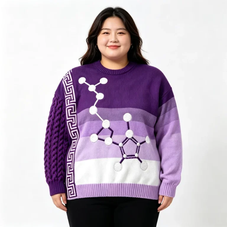Custom-Women-Oversized-Sweater-Shrugs-Greek-Geometric-Jacquard-Loose-Fit-Sorority-Sweater-Cable-Knit-Pullover