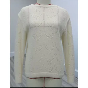 Custom Women’s Hollowed-Out Pullover Pattern Sweater