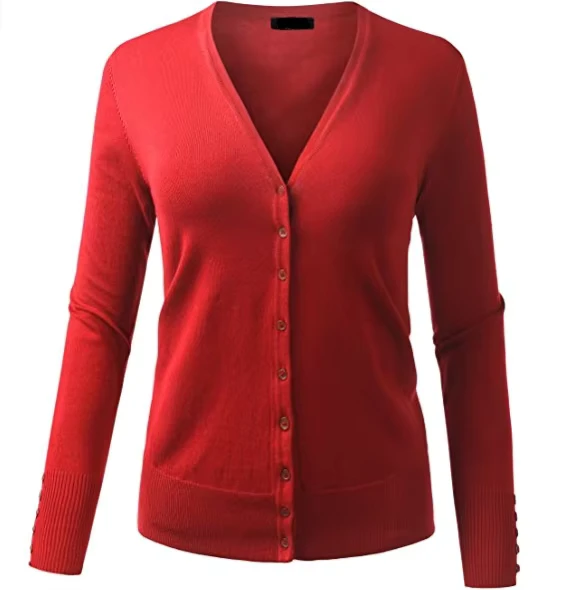 Custom-Womens-Long-Sleeve-Button-Down-Classic-Knit-Cardigan-Sweater