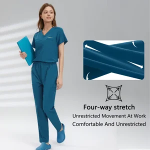 Custom Women’s Medical Nursing Jogger Scrub Uniform Set