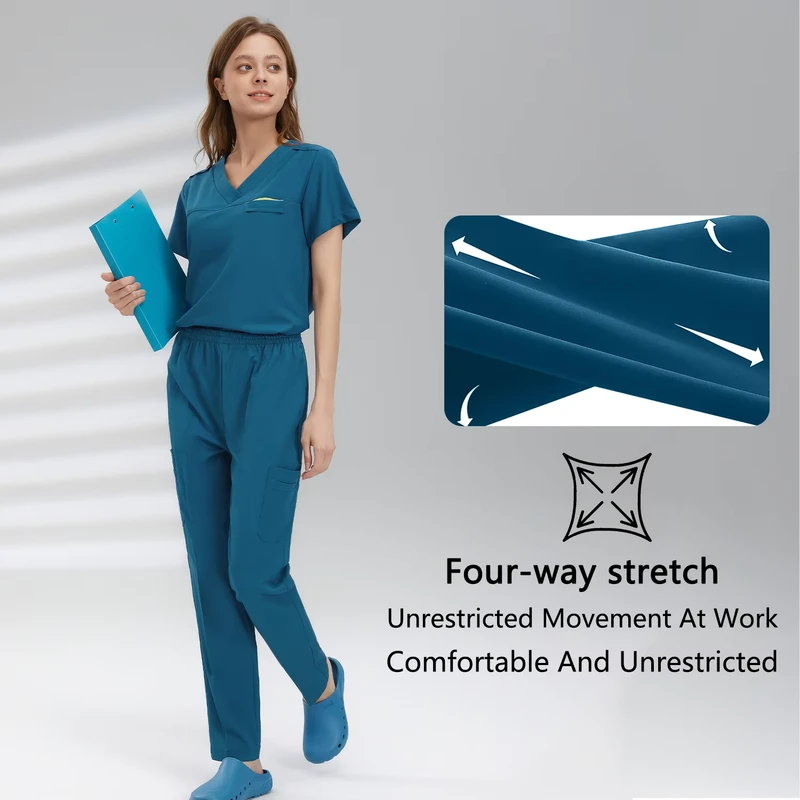 Custom Women’s Medical Nursing Jogger Scrub Uniform Set