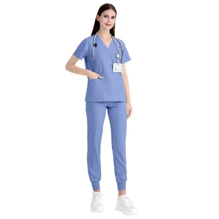 Custom-Womens-Nurse-Uniform-Set-Spandex-Scrub-Care-Woven-Fabric-Hospital-Uniform