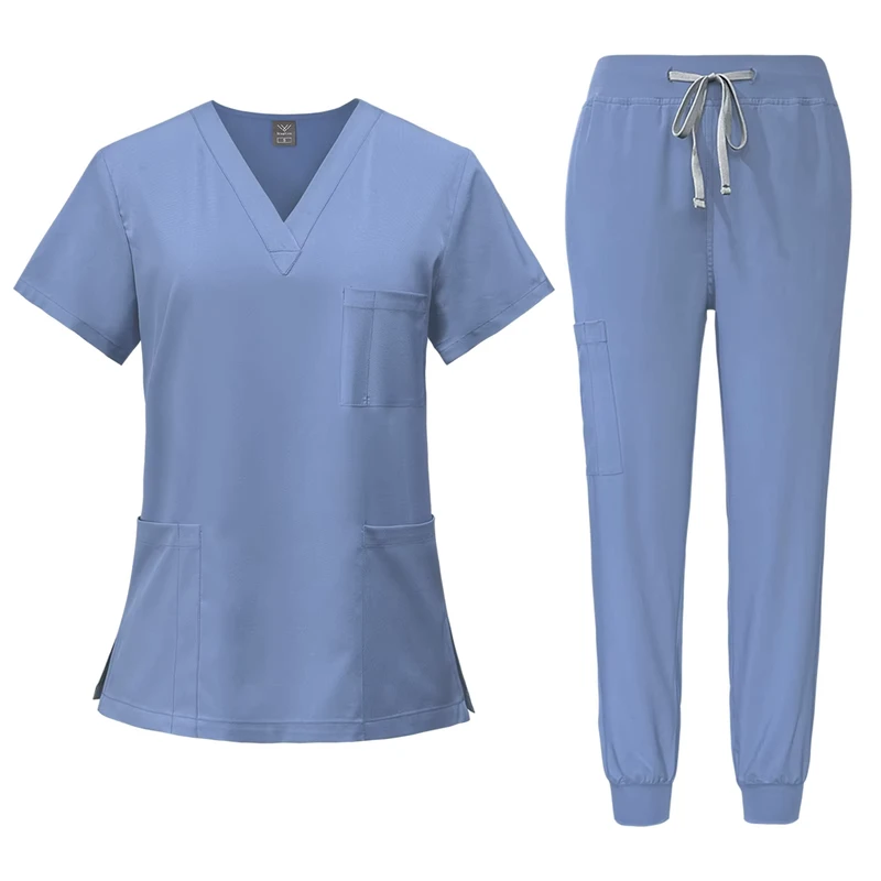 Custom Women's Nursing Medical Scrub Sets Stylish Soft Comfortable Durable Uniforms High Spandex for Hospitals Doctors