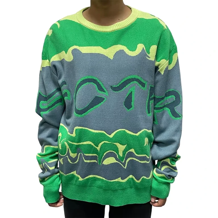 Custom-Womens-Oversized-Printed-O-Neck-Pullover-Vintage-Drop-Shoulder-Long-Sleeved-Knitted-Sweater