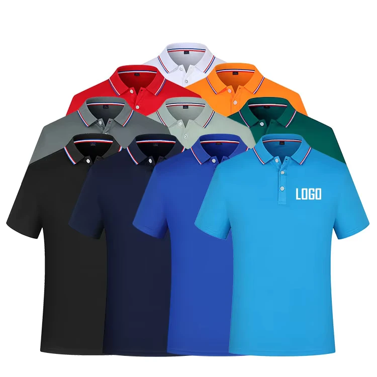 Custom Work Uniform Blank Plain Polyester Sports Mens Business Employee Golf Polo Shirt With Embroidery Logo