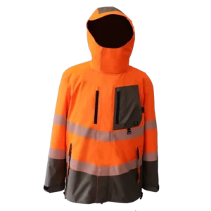 Custom Work Workwear High Visibility Safety Hi Vis Cotton Work Jacket Men Custom Reflective Jacket Reflective Strip
