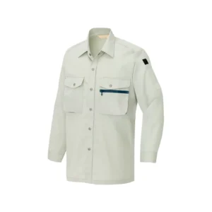 Custom Workers Long Sleeve Anti Static Flame Retardant Shirt with FR Zipper