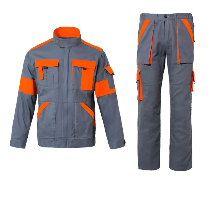 Custom-Workwear-Industrial-Construction-Engineer-Worker-Clothes-Jacket-Pant-2-Pieces-Set-Coverall-Overall-Uniforms-Work-Suit