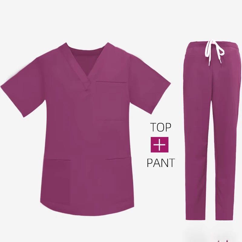 Custom XS-4XL One-Piece Hospital Nurse Uniform Surgical Suit