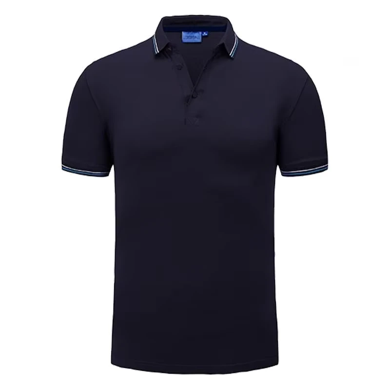 Custom logo 185g Cotton High end T shirt POLO Shirt Work Clothes Cultural Advertising POLO t Shirt Printed logo Short Sleeves