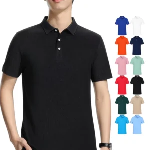 Custom logo DTG Polo Customization Mens T Shirt Custom Embroidered Golf Polo Shirts Polyester Polo T Shirt for Men