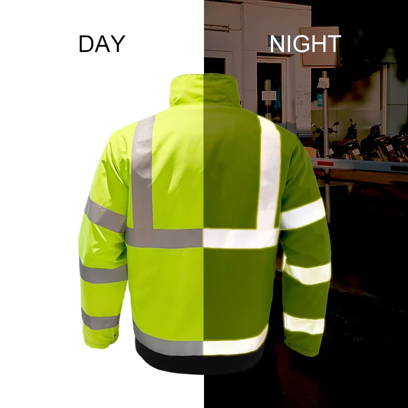 Custom logo High Visibility Reflective Stab Proof Jacket Security Engineer Work Uniform Hi-vis Safety Jacket with Pocket