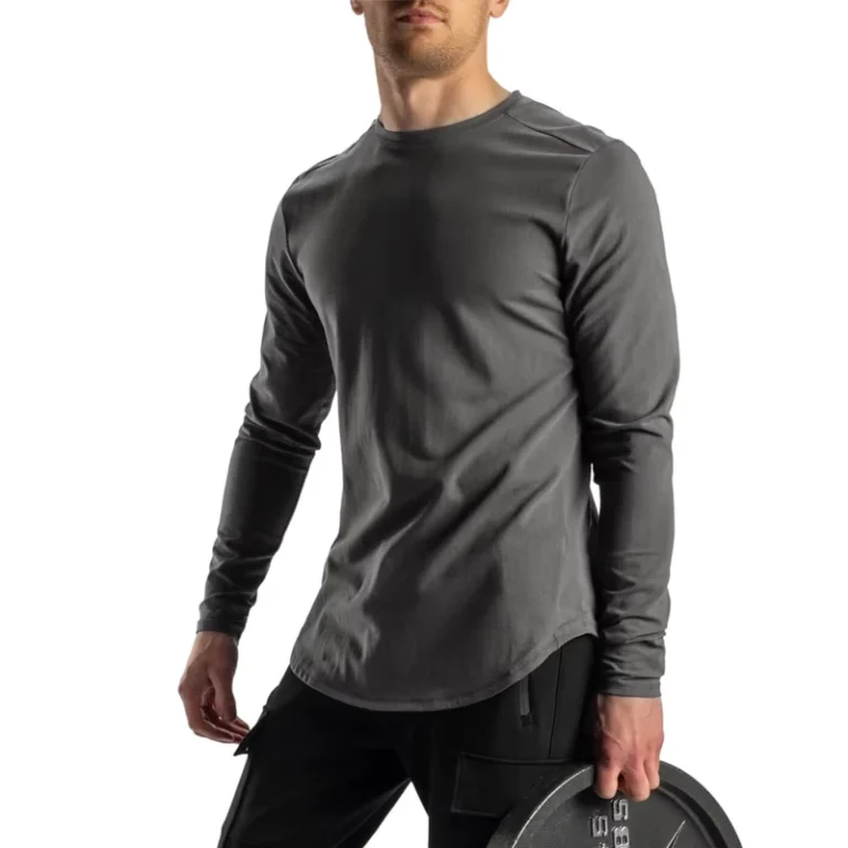 Custom-logo-Long-Sleeve-Baselayer-Tee-Blank-Premium-Tshirt-Organic-Cotton-Jogging-Training-Autumn-t-Shirt