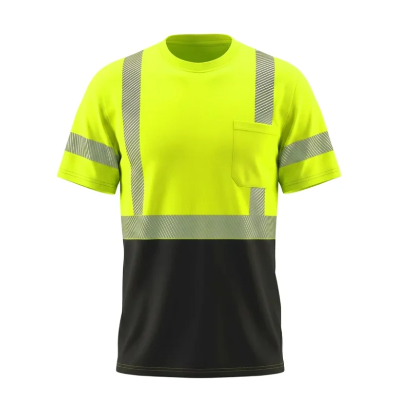 Custom-logo-Reflective-Safety-Short-Sleeve-Shirt-for-Construction-Hi-Vis-Workwear-ANSI-Class-2-Standards-High-Visibility-T-shirt