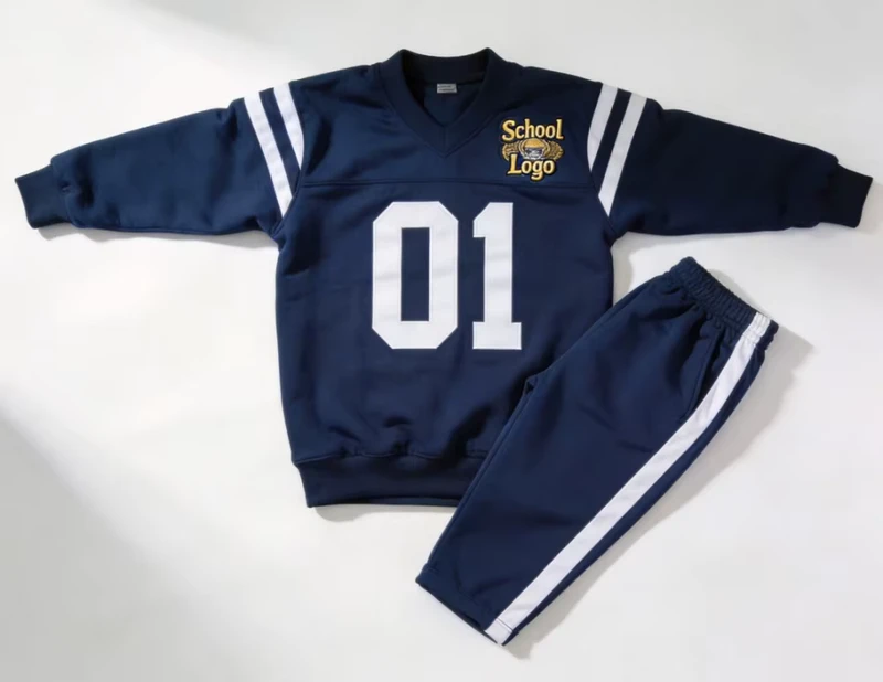 Custom tailored Cotton Sportswear Uniform for School University Students Europe U.S. Unisex OEM Service 7-day