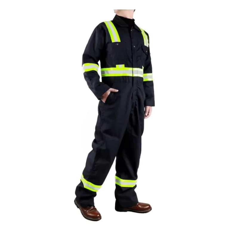 Customizable-6oz-Flame-Retardant-CAT2-Clothing-Water-Repellent-High-Visibility-Reflective-Coveralls