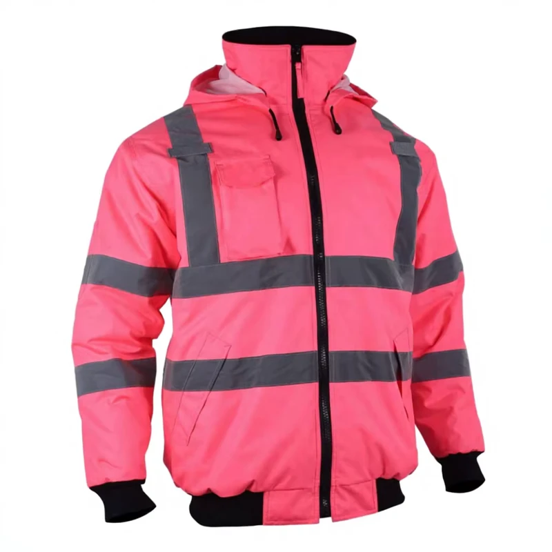 Customizable ANSI Class 2 Hi Vis Yellow Reflective Safety Vest with LED Flash