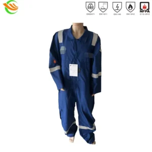 Customizable Anti Static Flame Retardant Anti Scalding Safety Clothing for Seaport Steelmaking Welder Made Cotton Work Clothes