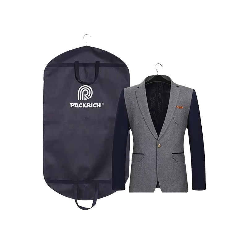 Customizable Classic Breathable Men's Suit Cover Garment Bag for Men's Suits Usage for Storage