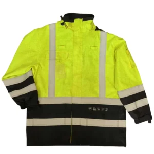 Customizable EN14116 Work Wear Clothing Waterproof Jacket with Flame Retardant Polyester Reflective Strip and Logo