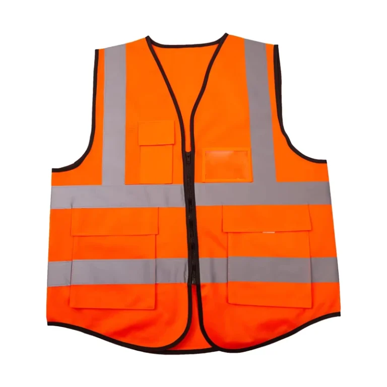 Customizable-Hi-Vis-Work-Vest-with-Reflective-Safety-Clothing-Featuring-Multiple-Pockets-and-Low-MOQ