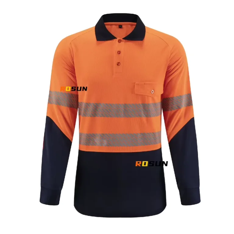 Customizable-High-Visibility-Long-Sleeve-Safety-Polo-Shirt-Soft-Reflective-Workwear