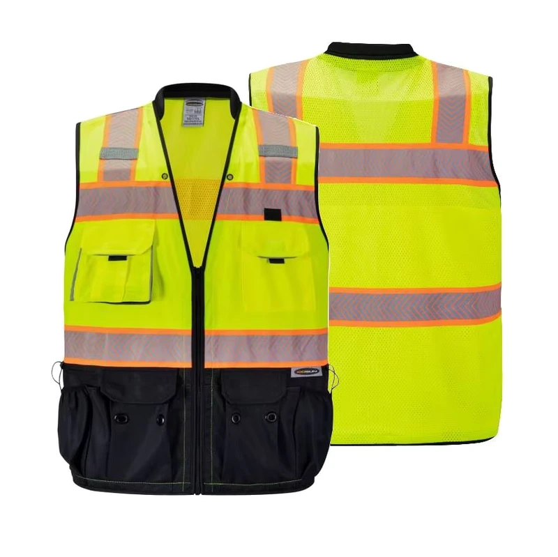 Customizable High Visibility Reflective Safety Vest for Engineers and Surveyors