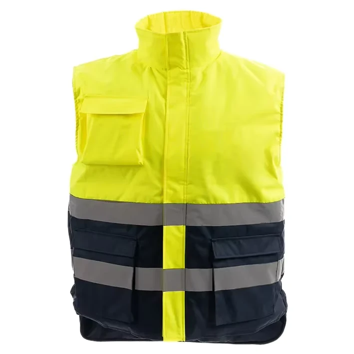 Customizable Logo High-Visibility Security Construction Warning Safety Vest with Reflective Tape