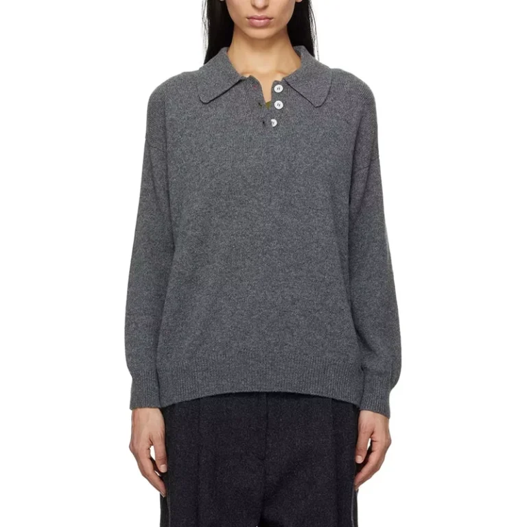 Customizable-Long-Sleeve-Ribbed-Lapels-Knit-Sweater-for-Polo-Shirt-Knitwear-Manufacturer-for-Spring-Summer-Winter-Casual-Wear-Fr