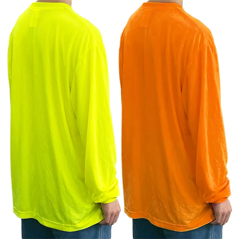 Customizable Multiple Colour Hoodie High Visibility T shirt Yellow Safety Clothing