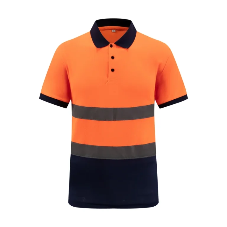 Customizable-Polo-T-Shirt-with-Long-Sleeve-Reflective-Safety-Work-Vest-High-Visibility-Custom-Logo