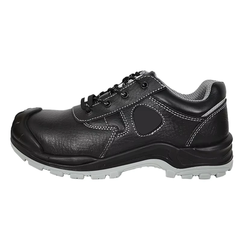 Customizable Protective Men's Safety Shoes with Steel Toe, Smash and Puncture Resistance, PU Outsole, Low Cut