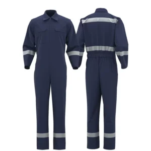 Customizable Reflective FR Cotton Overall Coverall ARC2 Rated for Men Oil Field & Gas Station Electrician Safety Workwear