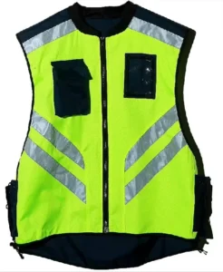 Customizable Reflective Safety Vest for Cyclists Motorcyclists Oxford Material Waterproof Windproof Hi Vis Fluorescent Logo