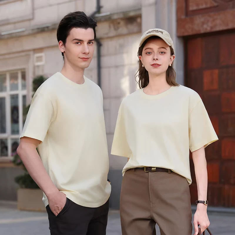 Customizable Regular Fit Mens T Shirt 100% Cotton Solid Casual Knitted Compressed Breathable Premium Plain Tee
