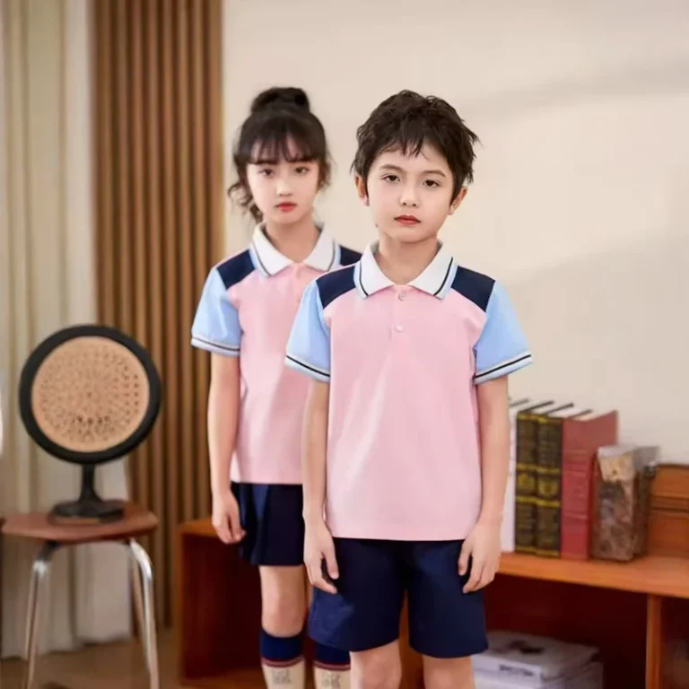 Customizable-School-Uniforms-for-Kindergarten-Primary-School-Large-Quantity-Order-With-Logo-Available