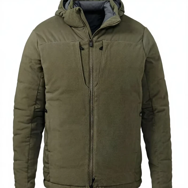 Customizable Sports Jacket Men's Zipper Solid Color Jacket Hiking Work Windproof Jacket