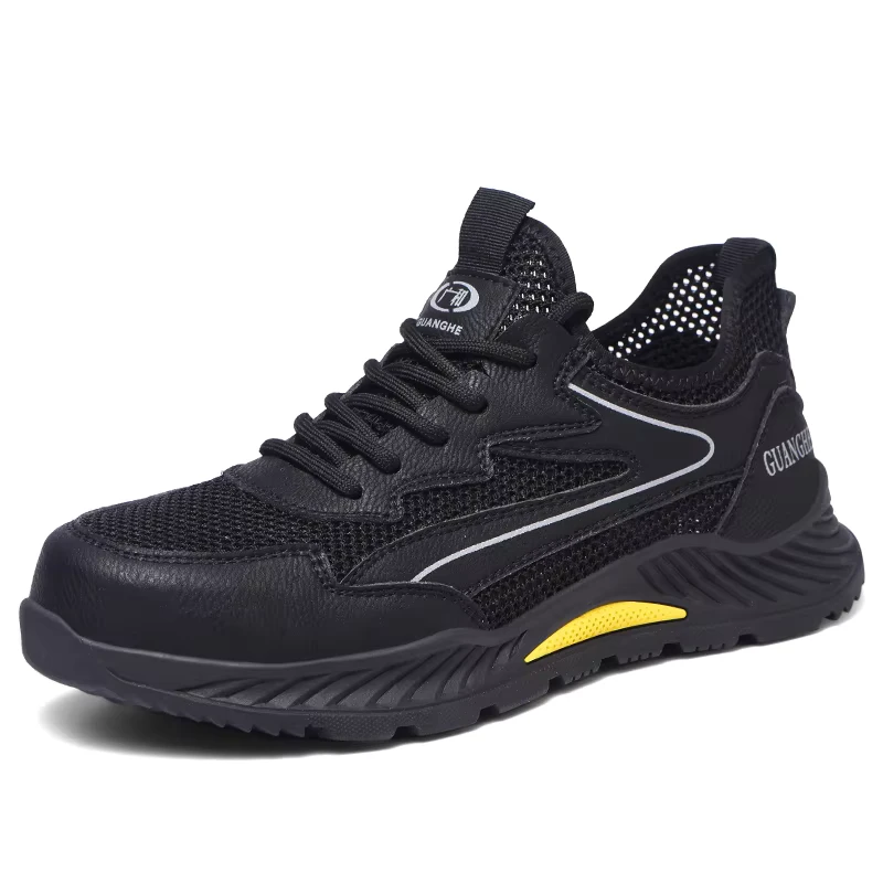 Customizable Unisex Safety Shoes for Men Standard Steel Toe Anti-Puncture Lightweight Factory Work Shoes