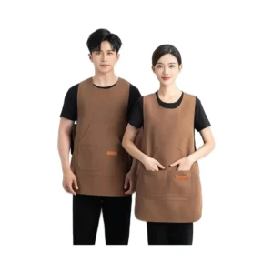 Customizable Vest-style Apron Waist Pocket Durable Polyester/Cotton Waterproof Custom Logo for Restaurant Bar Service Staff