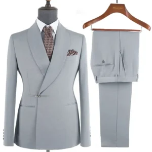 Customization Men Suits New High Quality Elegant Metal Side Release Buckle 2 Pieces Set Wedding Party Dinner Suit