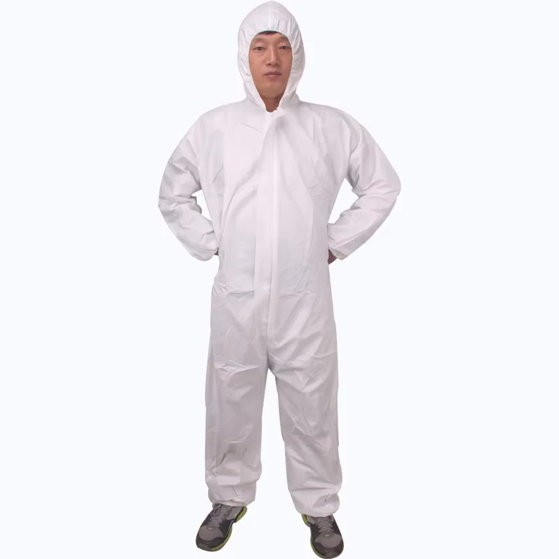 Customization Type 5 6 Microporous Nonwoven White PPE Safety Disposable Protective Coverall Suit