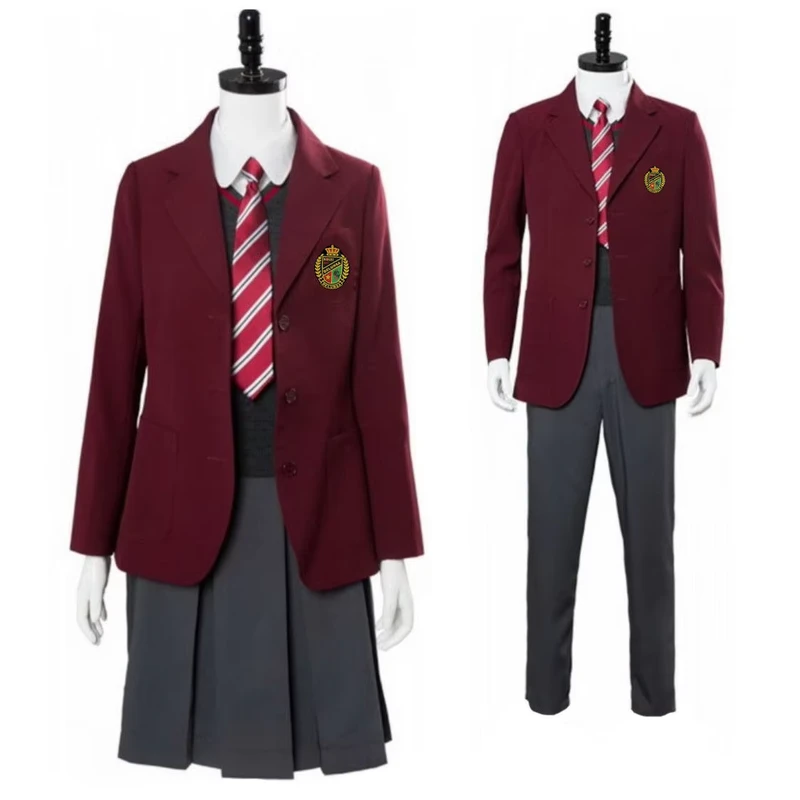 Customize Boys and Girls High School Uniform Designs 35%cotton65%polyester School Uniform Suit
