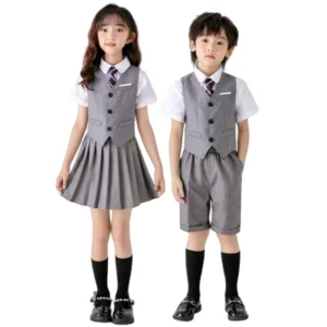 Customize School Uniforms Cotton Breathable School Uniforms